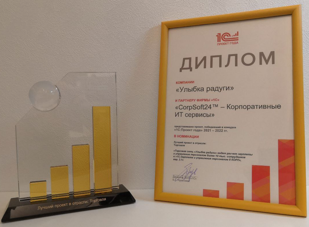 Конкурс 1 с проект года