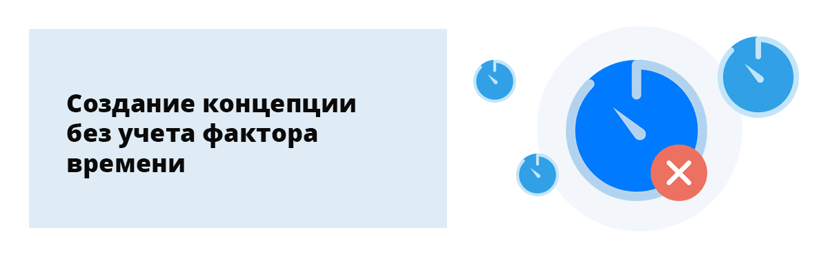 Создание концепции без учета фактора времени