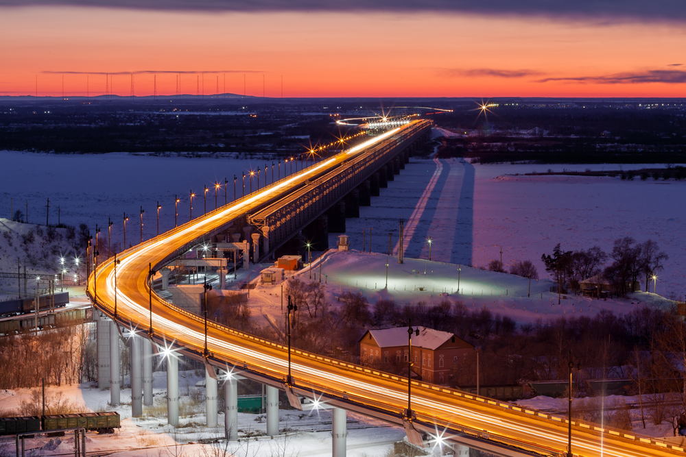 Хабаровск, мост через Амур