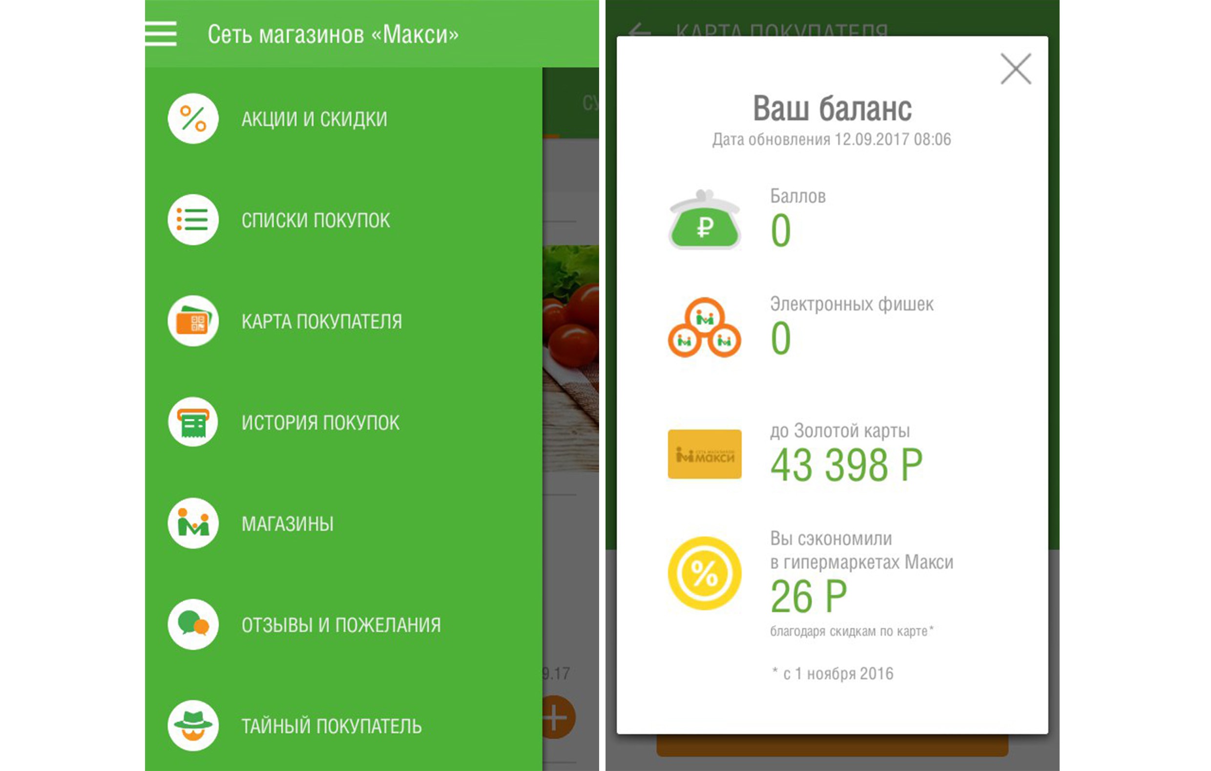 Электронная карта макси