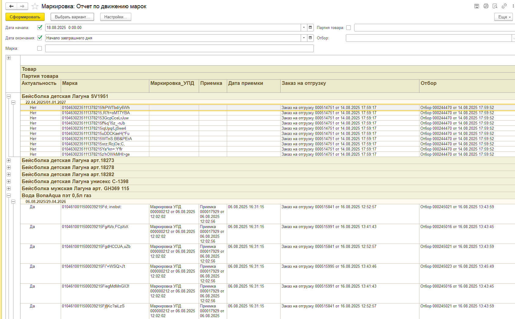 Источник: Yarus WMS