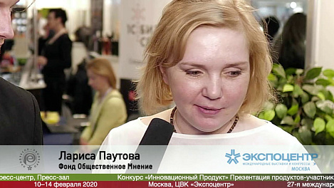 Лариса Паутова,  ФОМ-MEDIA на выставке Продэкспо 2020
